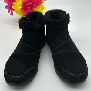 Abeo Aberdeen Black Suede Boots - Missing Inserts - Size 9.5 BAB5789